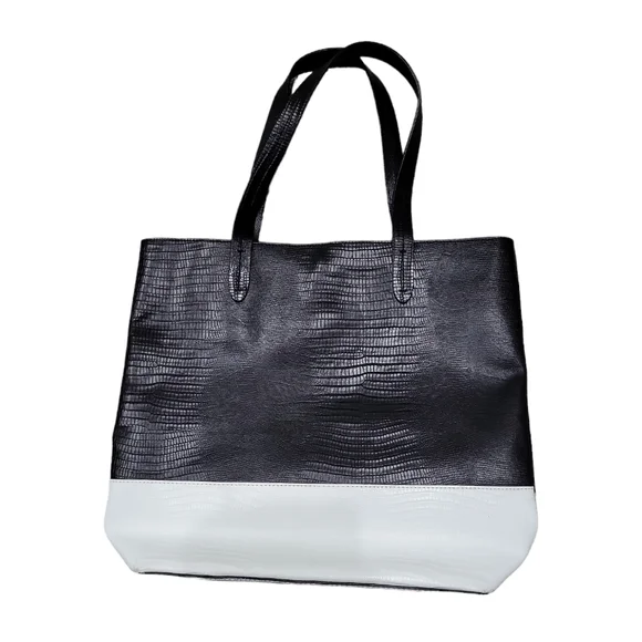Juicy Couture Textured Black and White Tote - Picture 2 of 12